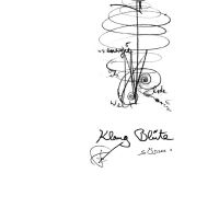 Der Entwurf der Klangblüte vom Künstler Rolf Langhans.