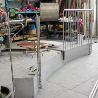 Geländerfertigung aus Edelstahl rostfrei im Metallatelier David Fuchs
