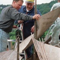 Herbert Dreiseitl und Dominik Rothweiler in Aktion.