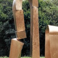 Bronze CuSn8 Skulpturen einen Sommer bewittert